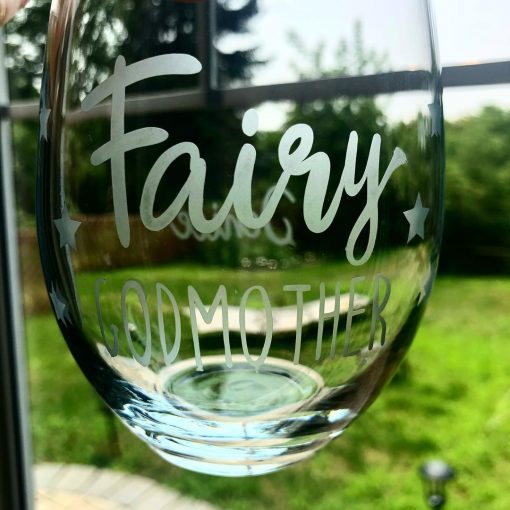 Custom Etched Stemless Wine Glasses