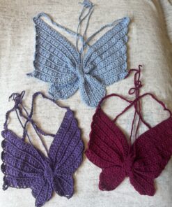 Alternative view of Crop Top - Butterfly