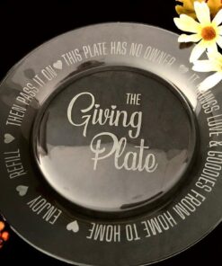11 " Etched Glass Plate