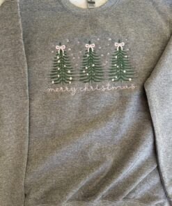 Crewneck Trees pink bows