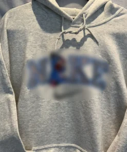 Hoodie Swoosh Blue Donkey
