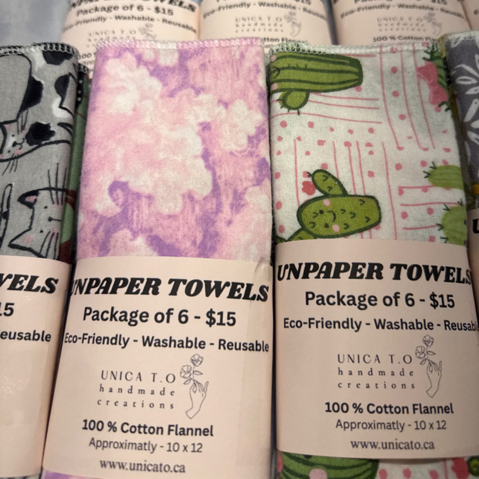 Unpaper Towel set of 6