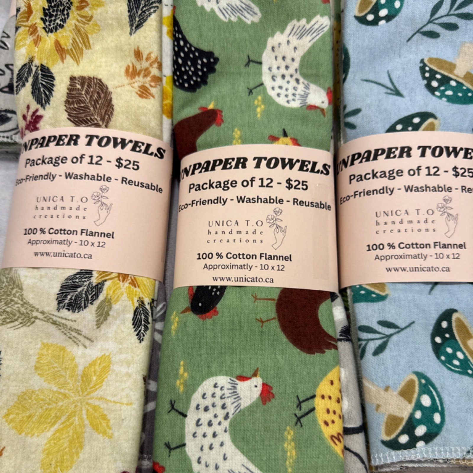 Unpaper towels set of 12