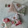 Quilted Keychain Wallet - rose patchwork